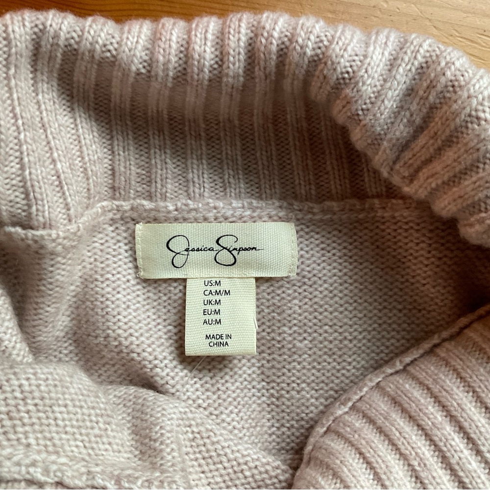 Jessica Simpson Blush Cowl Neck Sweater